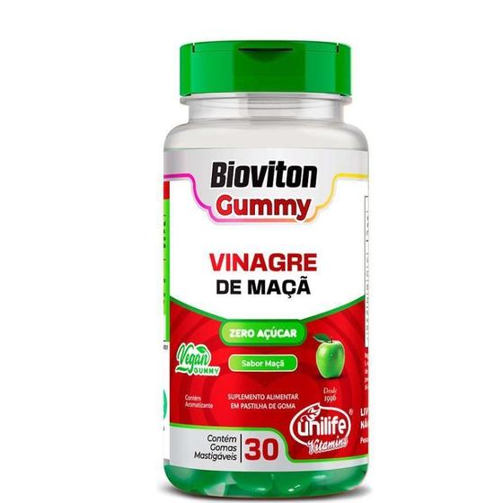 Imagem de Bioviton Gummy Vinagre De Maçã Unilife 30 Gomas