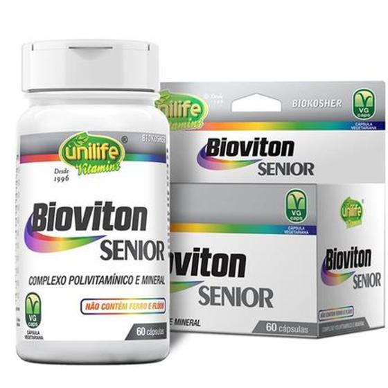 Bioviton Senior Complexo Polivitamínico E Mineral - 60 Cápsulas ...