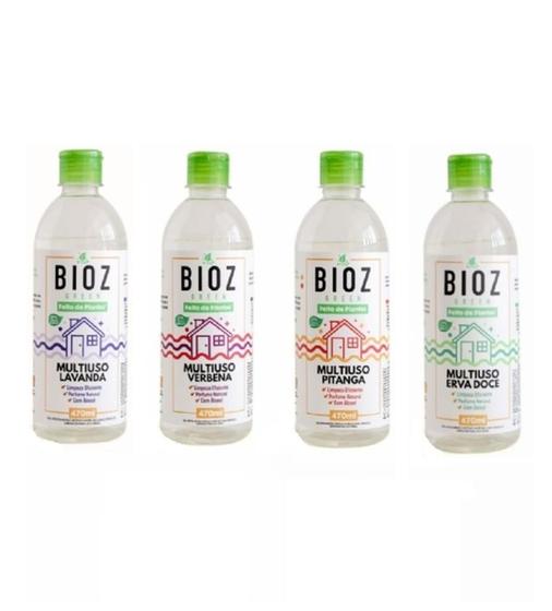 Imagem de Bioz Green Kit Casa Limpa e Perfumada 4 Itens Multiuso Aroma Natural Sem Enxágue