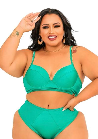 Imagem de Biquini Conjunto Plus Size- Com detalhe na alça- 48 ao 56