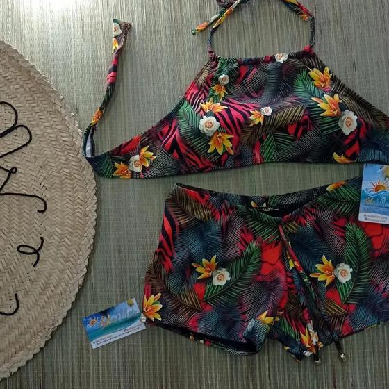 biquini de shortinho - sol e mar - Conjunto de Biquíni - Magazine Luiza