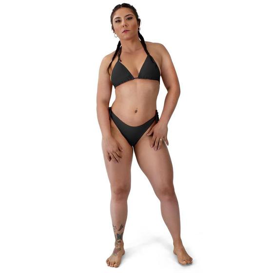 Biquini Feminino Asa Delta Cortininha Amarração Bojo Verão - Dexshoes Imagem de Biquini Feminino Asa Delta Cortininha Amarração Bojo Verão