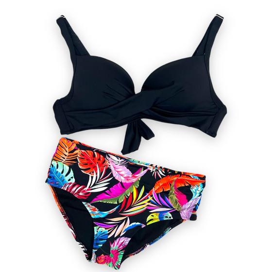 Biquini Hot pant Cintura Alta Feminino Moda Praia Com Bojo Menor preço em Biquini Hot pant Cintura Alta Feminino Moda Praia Com Bojo