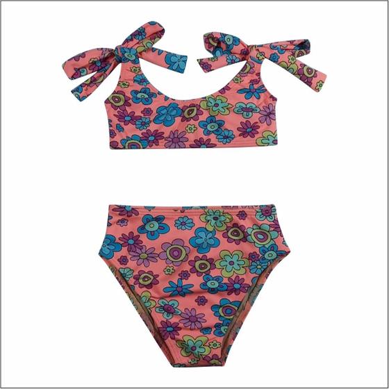 Biquíni infantil e juvenil de amarrar