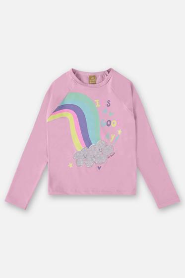 Imagem de Biquíni Infantil Up Baby Blusa Manga longa arco Iris