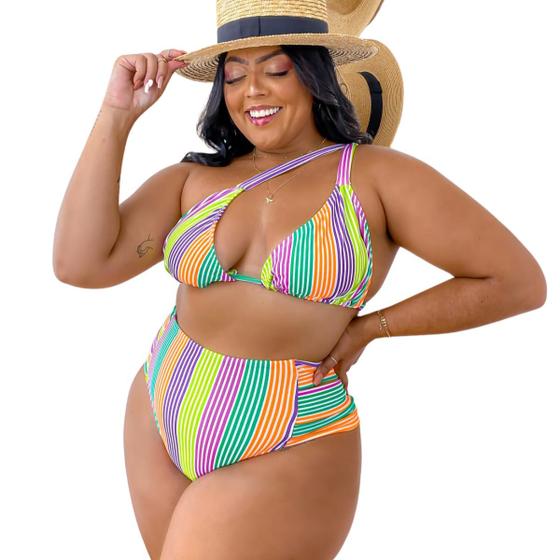 Imagem de Biquini Plus Size Calcinha Suplex Premium Feminino Adulto.