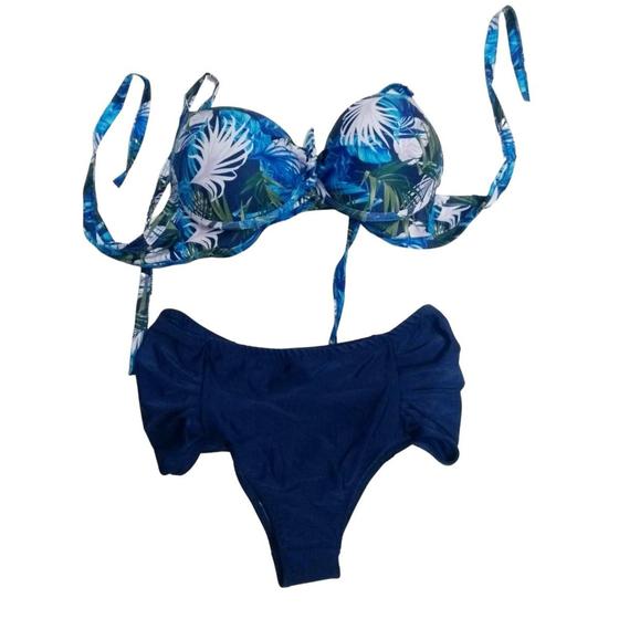 Imagem de Biquini Plus Size com Bojo Estruturado e Calcinha Franzida Lateral