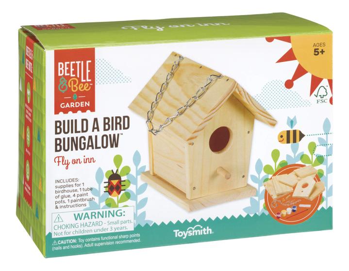 Imagem de Birdhouse Kit Beetle & Bee Build A Bird Bungalow Kids 5+