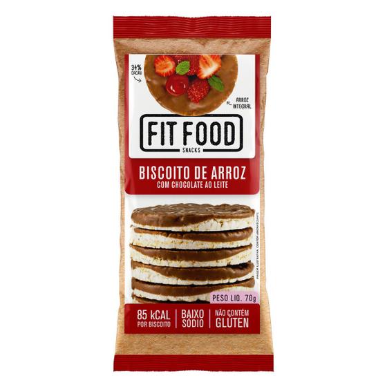 Imagem de Bisc fit food de arroz choc ao leite 60g