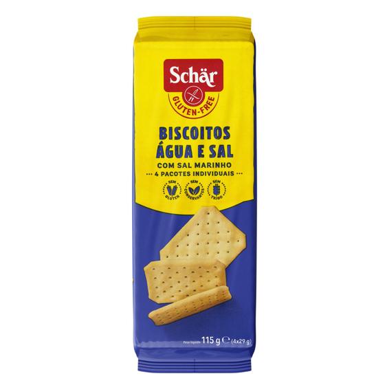 Biscoito Água e Sal SCHAR Sem Glúten e Lactose 115g - Scharr - Biscoito ...