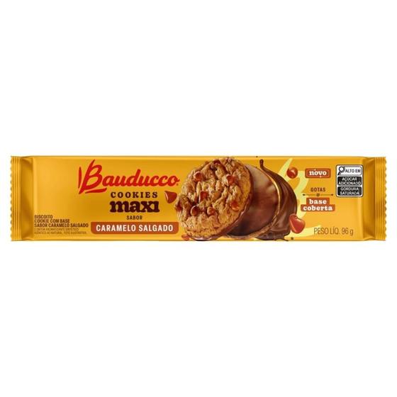 Imagem de Biscoito Bauducco Cookies Caramelo Salgado 96g - Embalagem com 42 Unidades