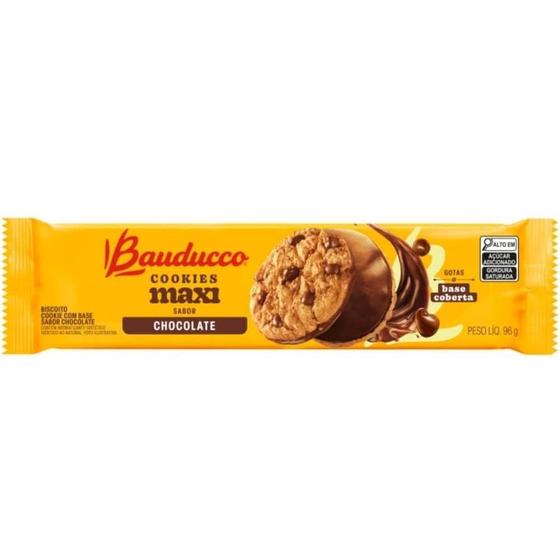 Imagem de Biscoito Bauducco Cookies Maxi Chocolate 96g - Embalagem com 42 Unidades