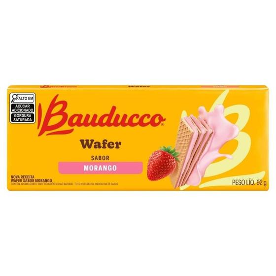 Imagem de Biscoito bauducco wafer morango 32x92g