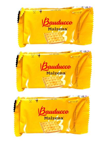 Imagem de Biscoito Bolacha Maizena Maisena Bauducco Sachê 9g cx 120un