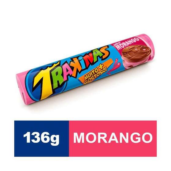 Biscoito Recheado Meio a Meio Chocolate e Morango Trakinas 126g – Supermercado Bom Demais Biscoito Recheado Meio a Meio Chocolate e Morango Trakinas 126g – Supermercado Bom Demais