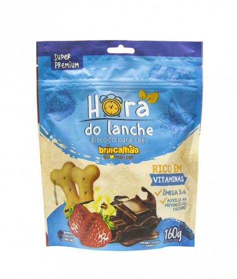 Imagem de Biscoito Brincalhão Hora Do Lanche Morango Chocolate e Baunilha 160G