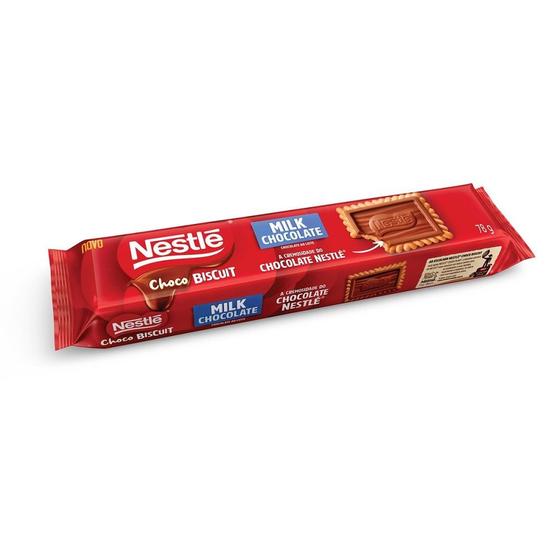 Imagem de Biscoito Chocobiscuit Nestlé Chocolate Ao Leite 78g