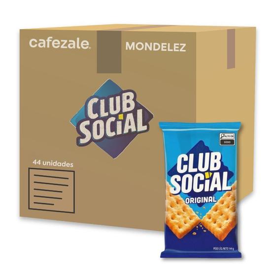 Imagem de Biscoito Club Social Original Kit 44 Packs de 144g - 6x24g