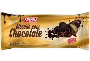 Imagem de Biscoito Com Chocolate Sem Gluten Aminna 100 g