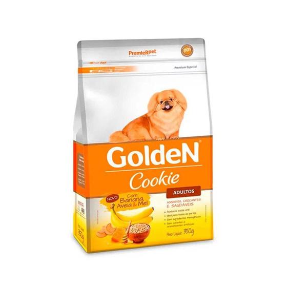 Imagem de Biscoito Cookie Golden Cães Adultos Banana/Aveia/Mel 350g