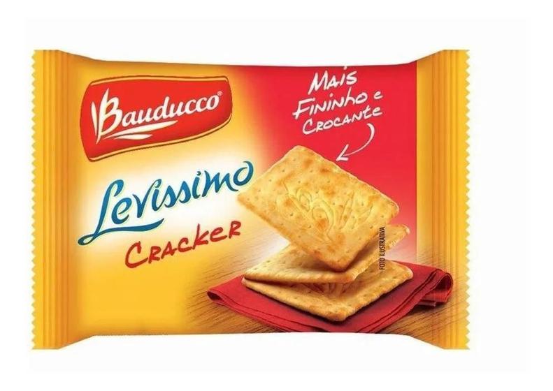 Imagem de Biscoito Cream Cracker Bauducco Sachê 9,5g Pacote 74 Sachês