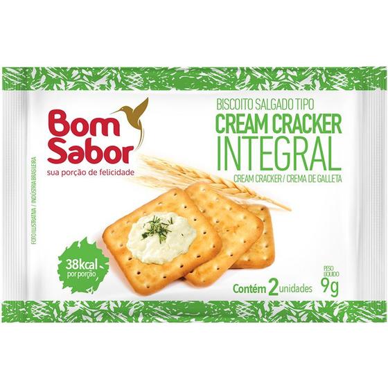 Imagem de Biscoito cream cracker integral bom sabor sachê 9g c/ 50 unidades