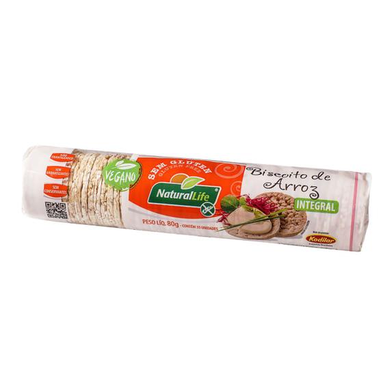 Imagem de Biscoito de Arroz Integral Mini Sem Glúten  80g - NaturalLife