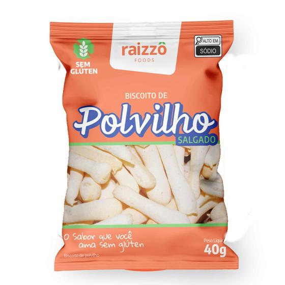 Imagem de Biscoito De Polvilho Salgado S/ Gluten Raizzô 40G