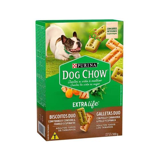 Imagem de Biscoito Dog Chow para Cães Duo Raças Pequenas - 500g - Nestlé