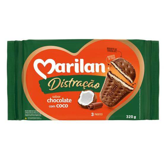 Imagem de Biscoito Dois Sabores Em Um Coco Com Chocolate 320g