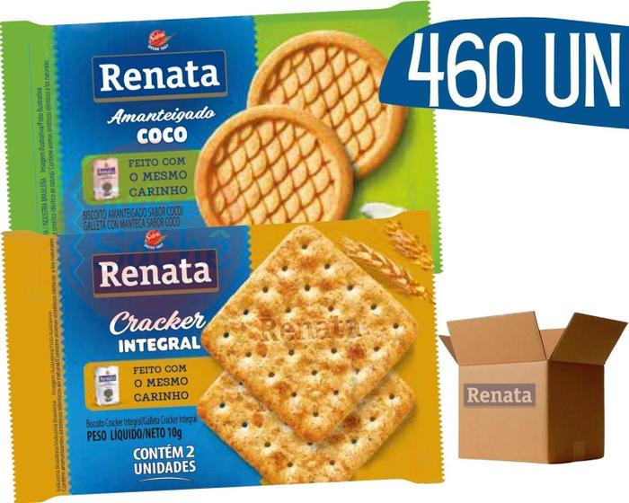 Imagem de Biscoito Em Sache Renata Coco E Cracker Integral - 460 Und