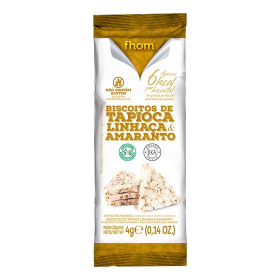 Imagem de Biscoito  fhom de tapioca c/ amaranto 10x3 g  Sabor da terra