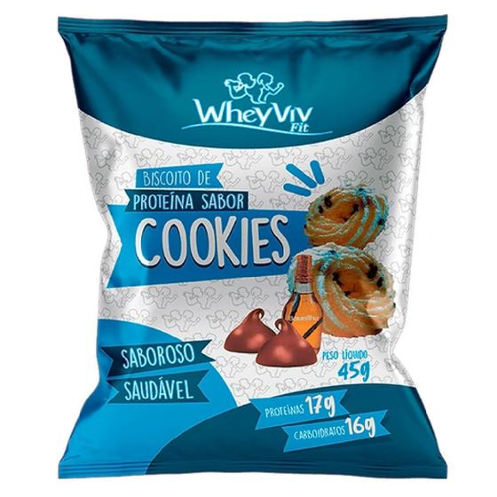 Imagem de Biscoito Fit De Cookies (sem Açúcar) - Wheyviv - 45g