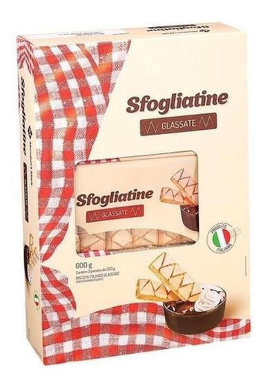 Imagem de Biscoito Folhado Glaceado 600G Sfogliatine Importado Italy