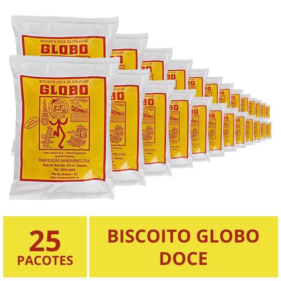 Imagem de Biscoito Globo Doce, Rio De Janeiro, 25 Pacotes 30G