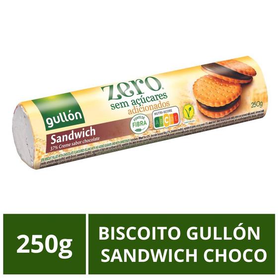 Imagem de Biscoito Gullón Sem Açúcar, Sandwich Choco, 250g