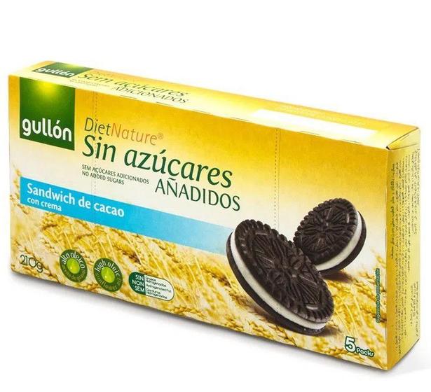 Imagem de Biscoito GULLON Zero Açucar Sandwich Cacao Crema 210g