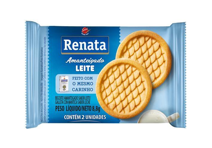 Imagem de Biscoito leite renata sachê 8,8g c/ 50 unidades