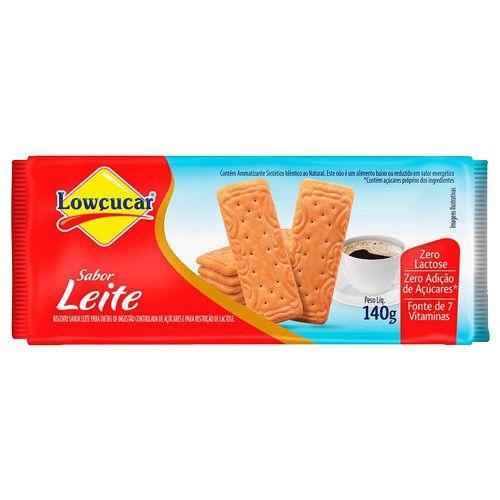 Imagem de Biscoito Leite Zero Açúcar e Zero Lactose LOWÇUCAR 140g