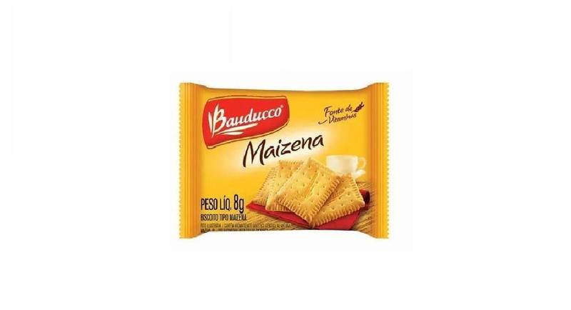 Imagem de Biscoito Maizena Bauducco Sache 8g Pacote Com 82 Sachês