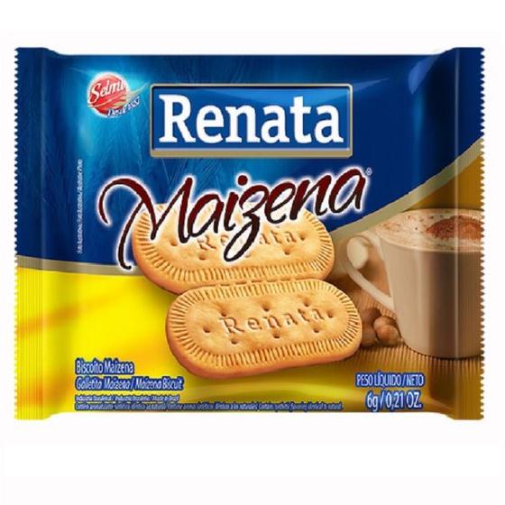 Imagem de Biscoito maizena sachet individual renata 6g contendo 180 unidades