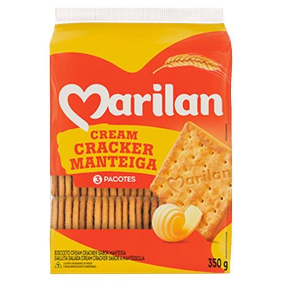 Imagem de Biscoito Marilan Cream Cracker Manteiga 350g - Embalagem com 27 Unidades