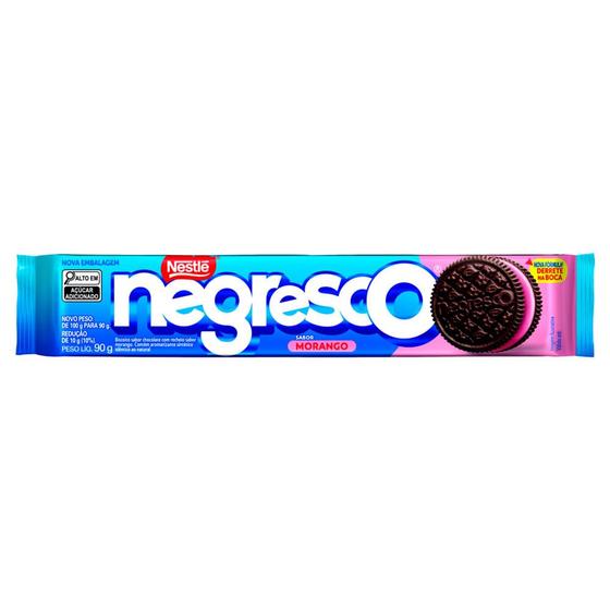 Imagem de Biscoito Negresco Nestlé Recheado Morango 90g