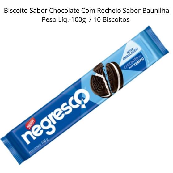 Biscoito Negresco Sabor Chocolate Com Recheio De Baunilha Menor preço em Biscoito Negresco Sabor Chocolate Com Recheio De Baunilha