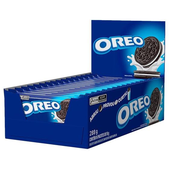 Imagem de Biscoito Oreo Original 18g Sabor Baunilha - Embalagem com 16 Unidades