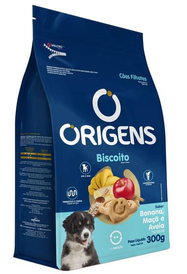 Imagem de Biscoito Origens Cães Filhotes Banana 300g