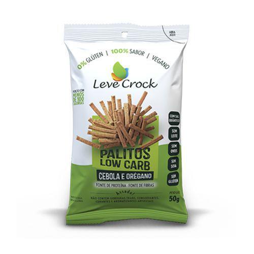 Biscoito Palito Salgado Cebola e Orégano Sem Glúten Low Carb Leve Crock 50g Imagem de Biscoito Palito Salgado Cebola e Orégano Sem Glúten Low Carb Leve Crock 50g