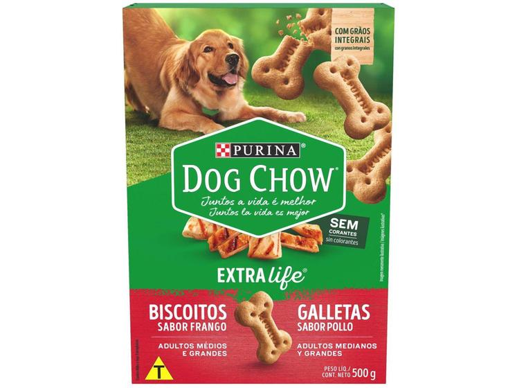 Imagem de Biscoito para Cachorro Dog Chow Frango - Adulto 500g