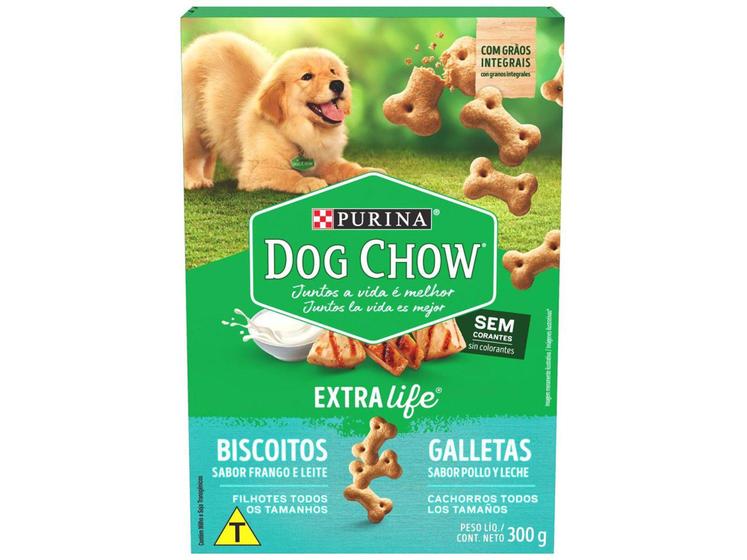 Imagem de Biscoito para Cachorro Dog Chow Frango e Leite - Filhote 300g