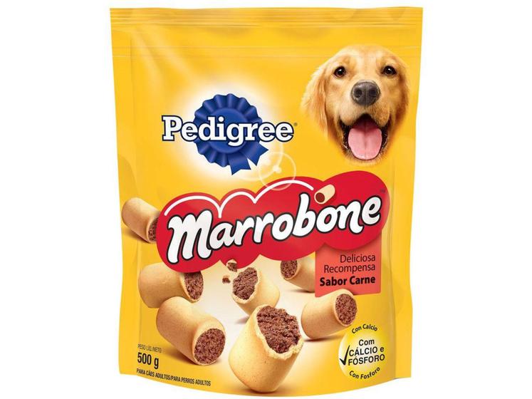 Imagem de Biscoito para Cachorro Pedigree Marrobone - Adulto Carne 500g